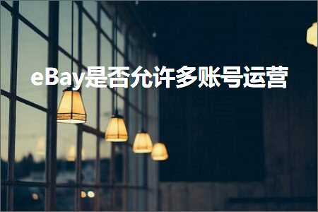 璺ㄥ鐢靛晢鐭ヨ瘑:eBay鏄惁鍏佽澶氳处鍙疯繍钀? width=